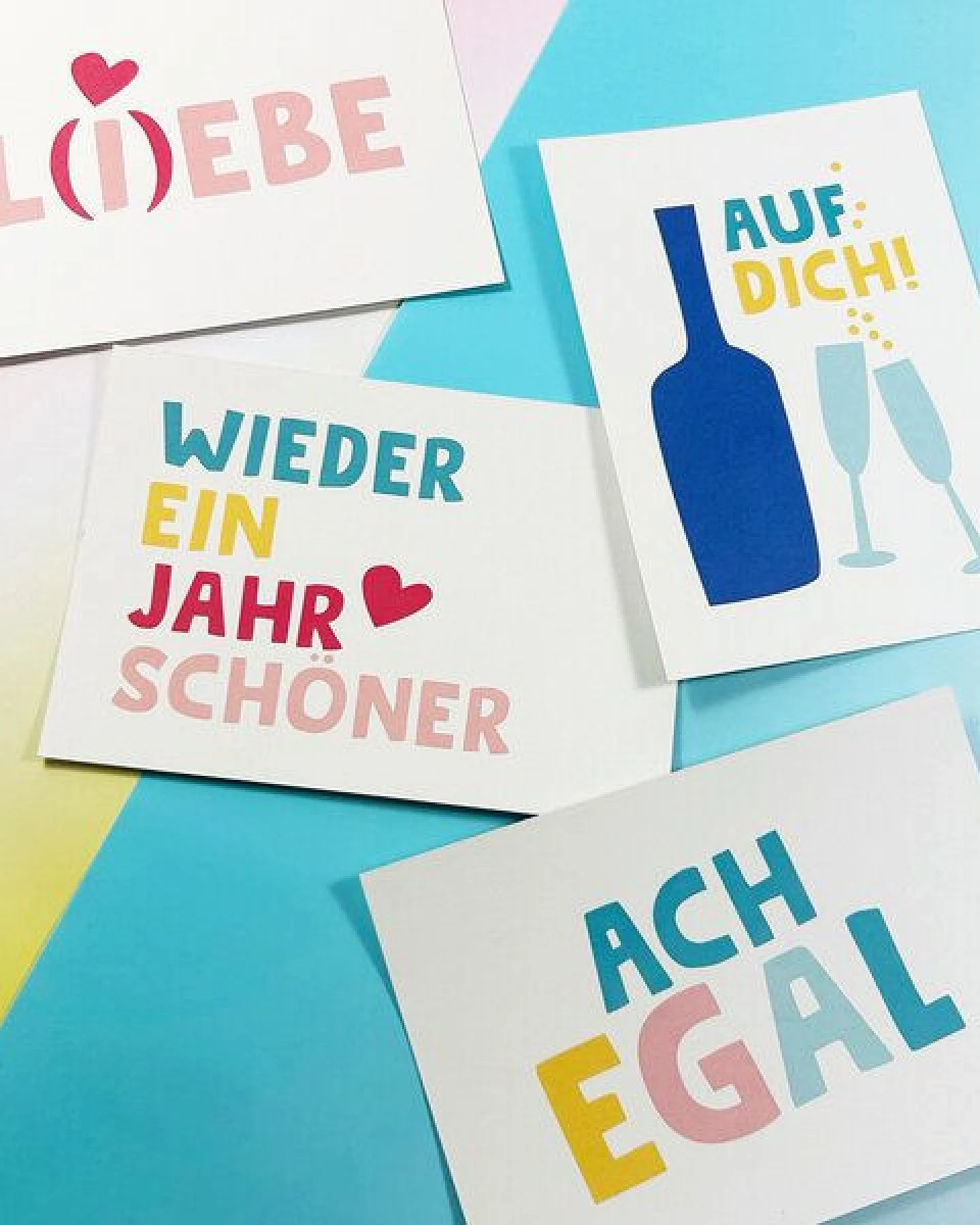 Bow & Hummingbird Postkarte "Auf Dich" aus Recyclingpapier – Ansicht 3
