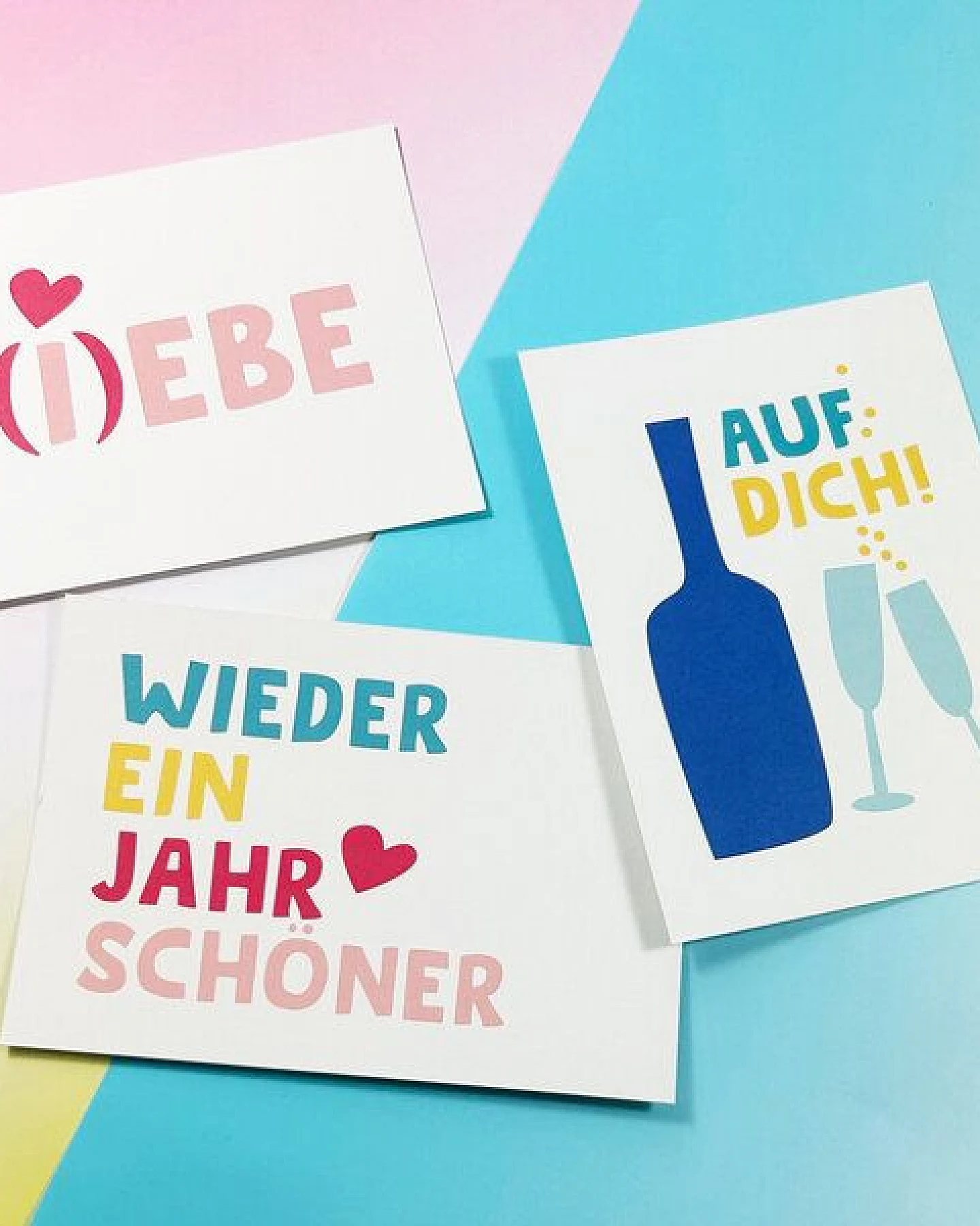 Bow & Hummingbird Postkarte "Auf Dich" aus Recyclingpapier – Ansicht 4