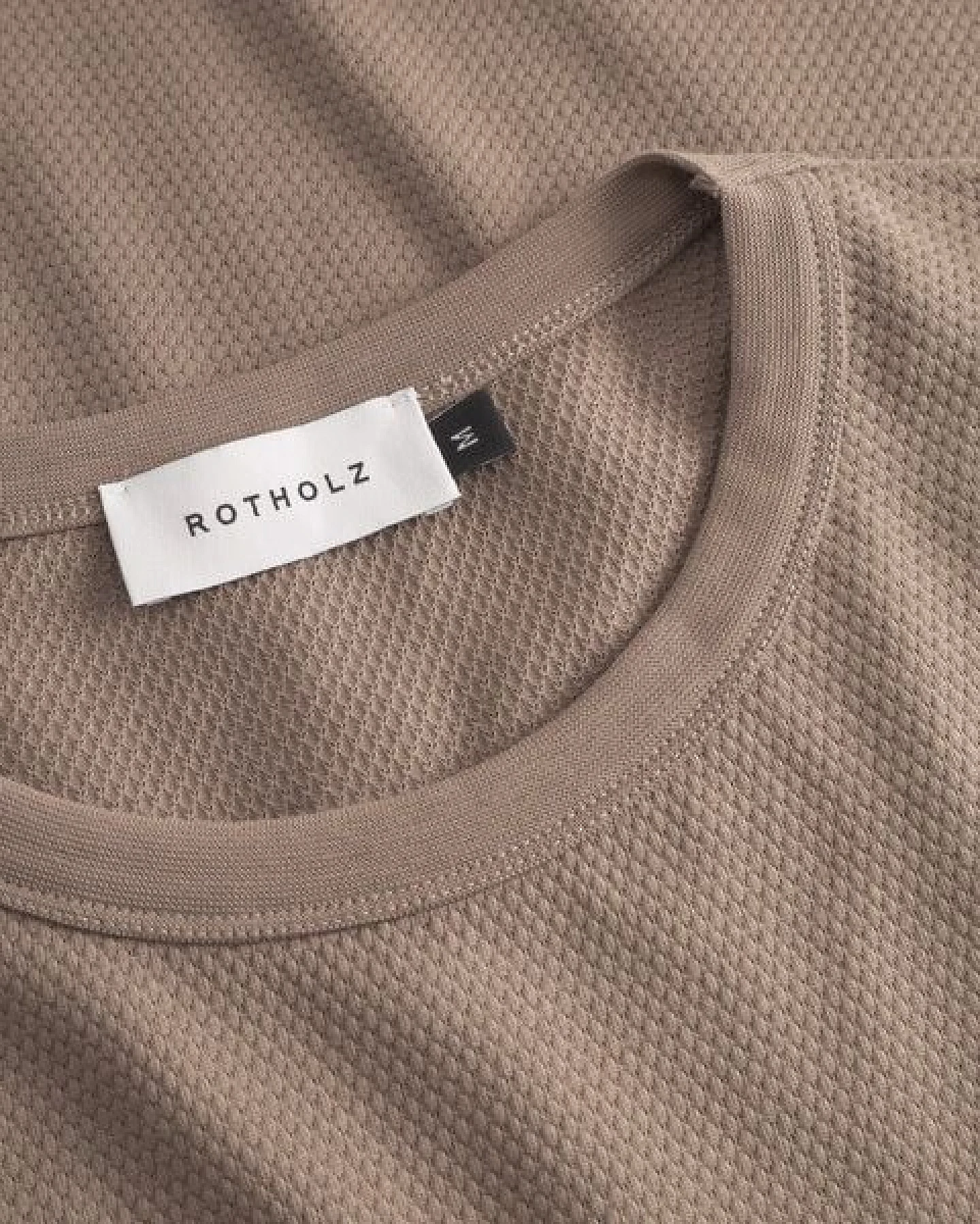 Rotholz Waffel T-Shirt Bio Baumwolle – Ansicht 4