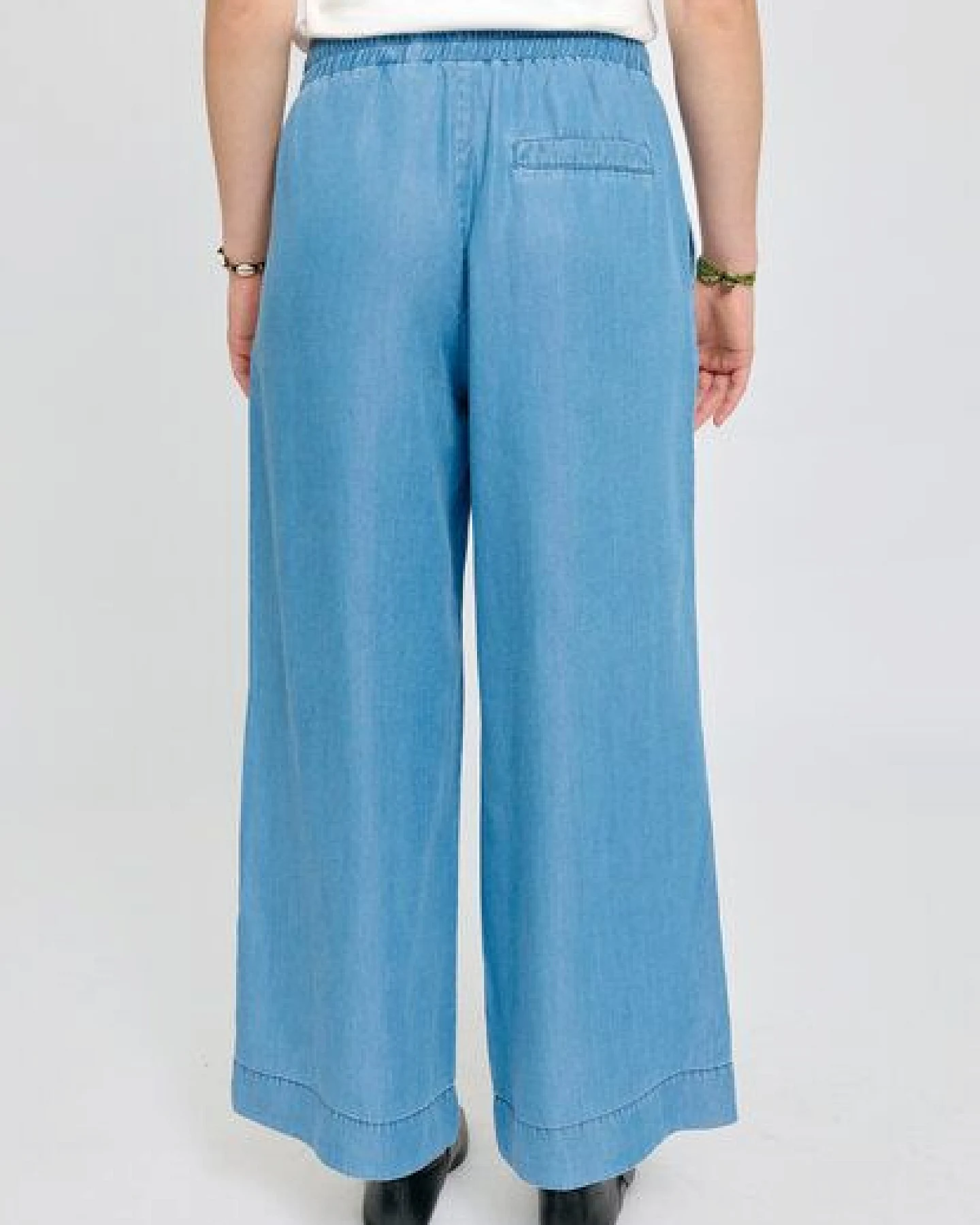 Mazine Weite Hose in Denim Look - aus Lyocell – Ansicht 2