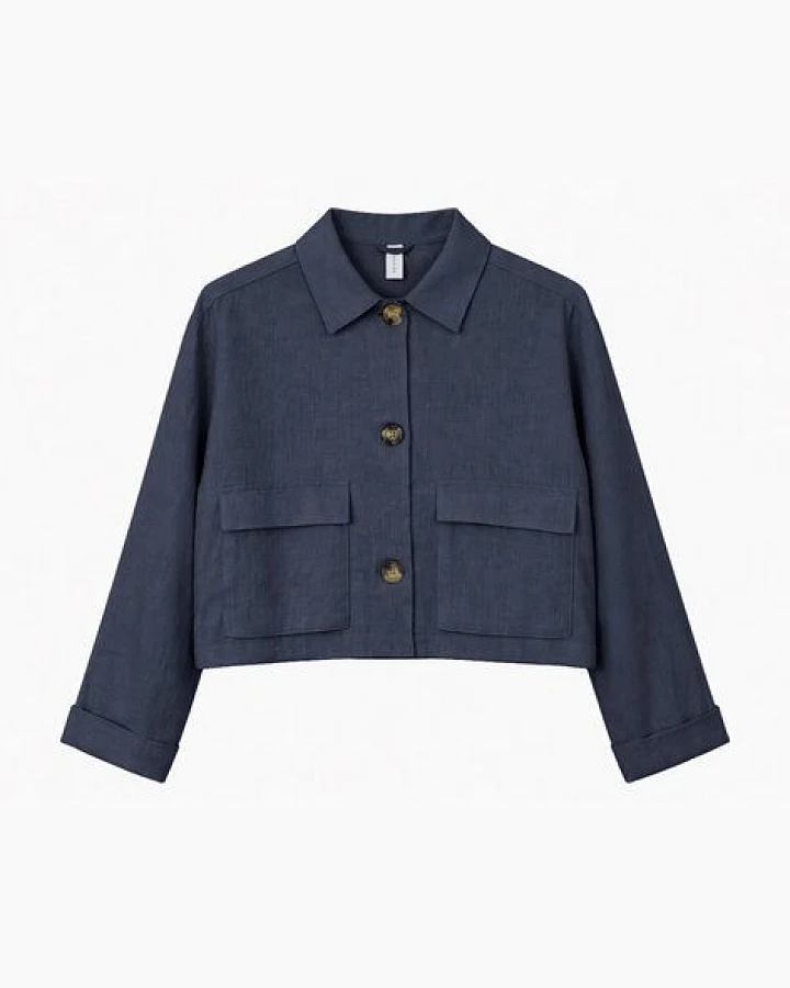 Produktseite: Mazine Leichte Jacke für Frauen - aus 100% Leinen