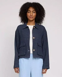 Produktseite: Mazine Leichte Jacke für Frauen - aus 100% Leinen