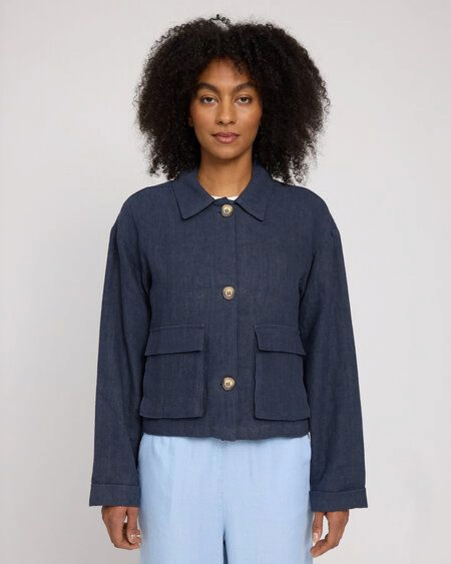 Mazine Leichte Jacke für Frauen - aus 100% Leinen – Ansicht 2