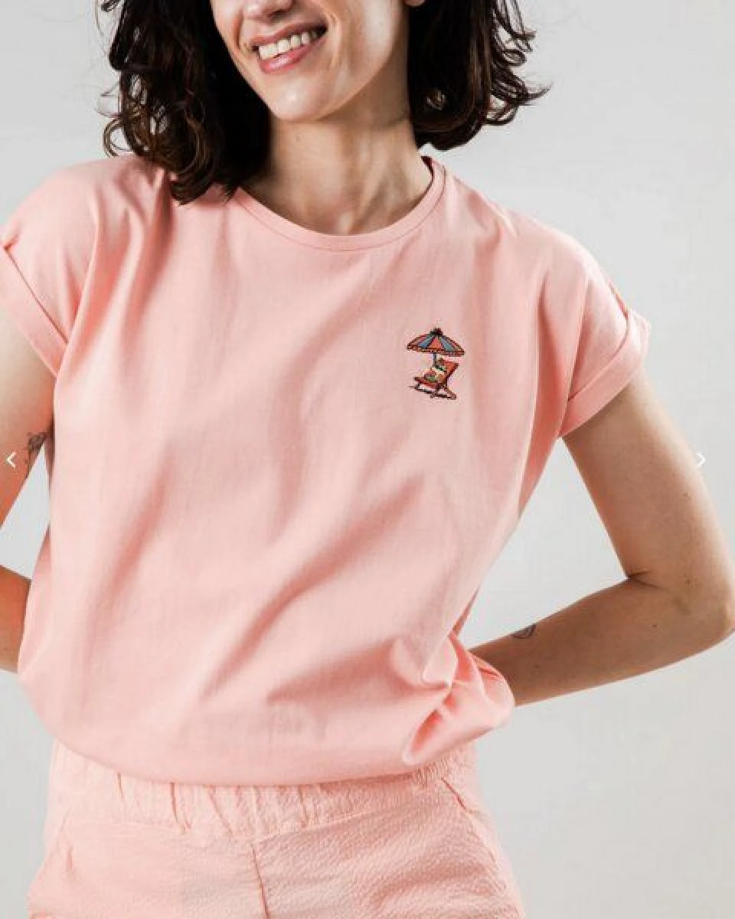 Brava Fabrics Peanuts Tropical Scoop Tee Pink – Ansicht 2