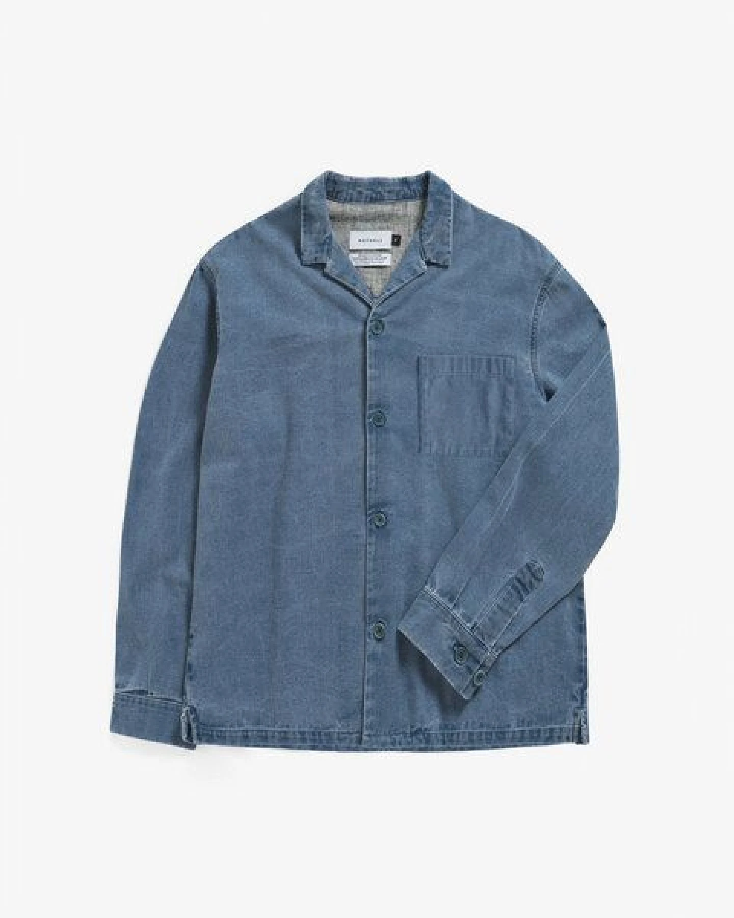 Rotholz Leisure Shirt - Washed Denim – Ansicht 4
