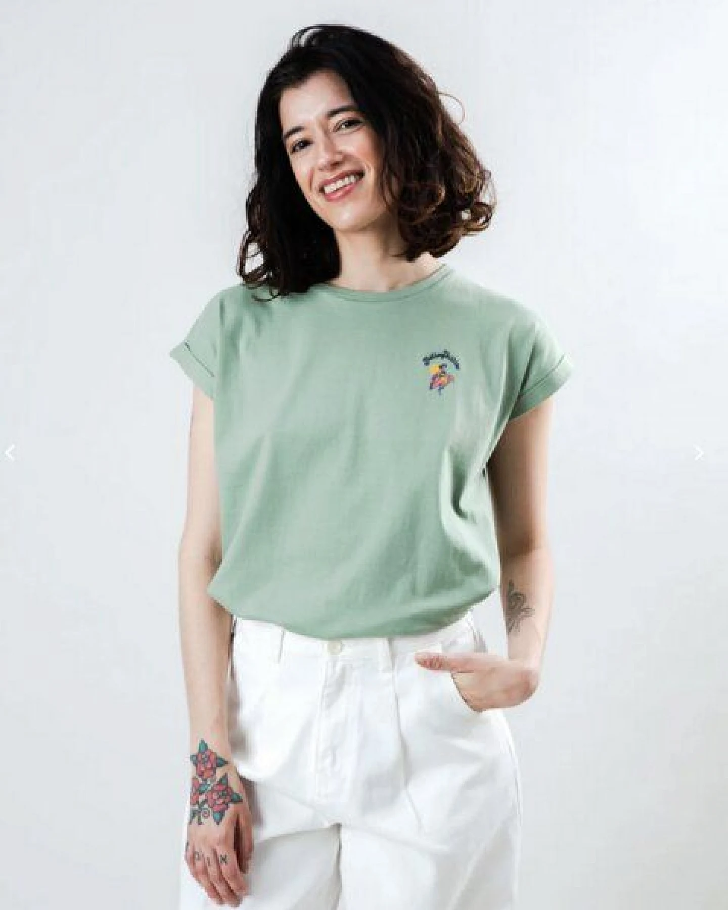Brava Fabrics Helios Scoop Tee Green – Ansicht 2