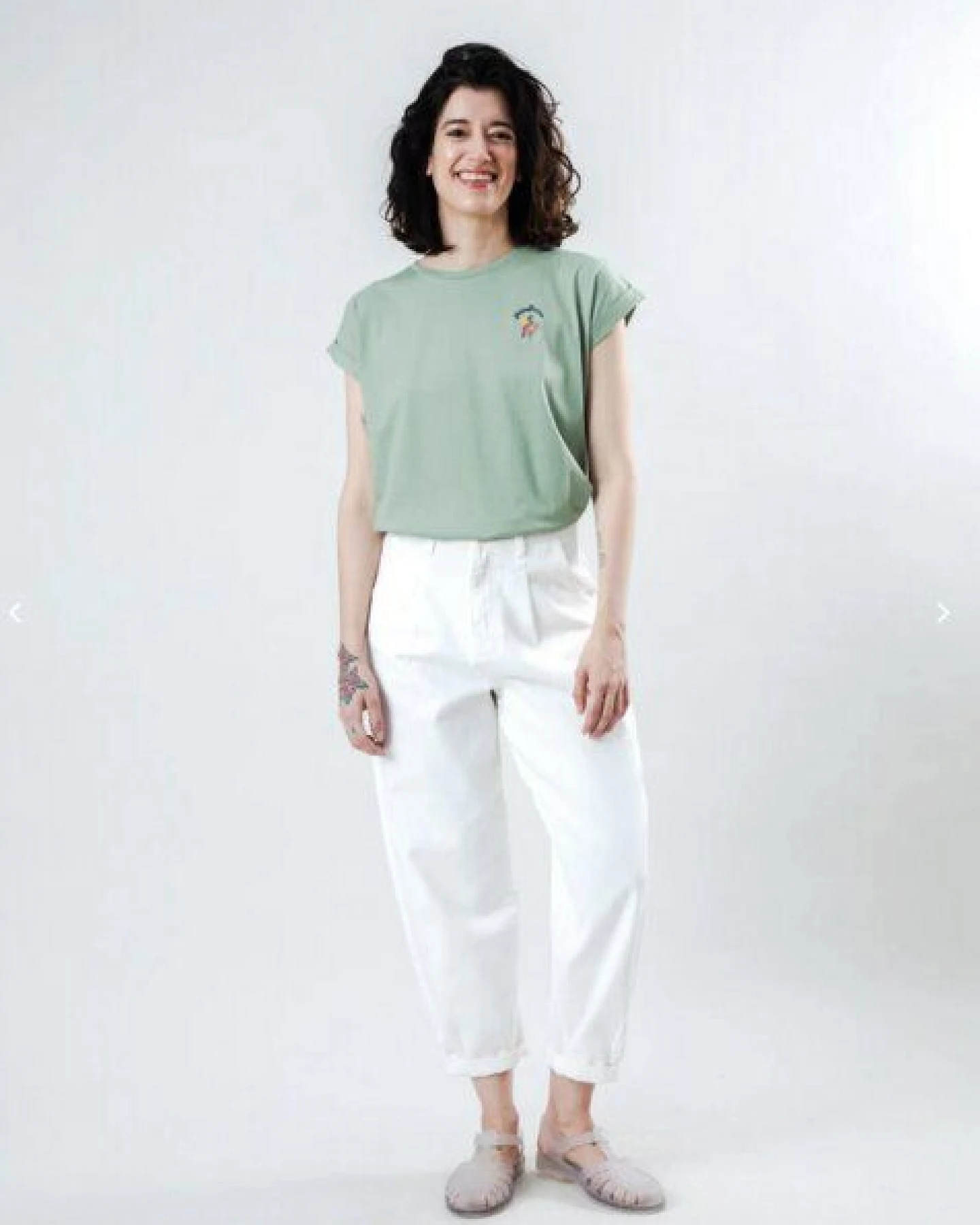 Brava Fabrics Helios Scoop Tee Green – Ansicht 3