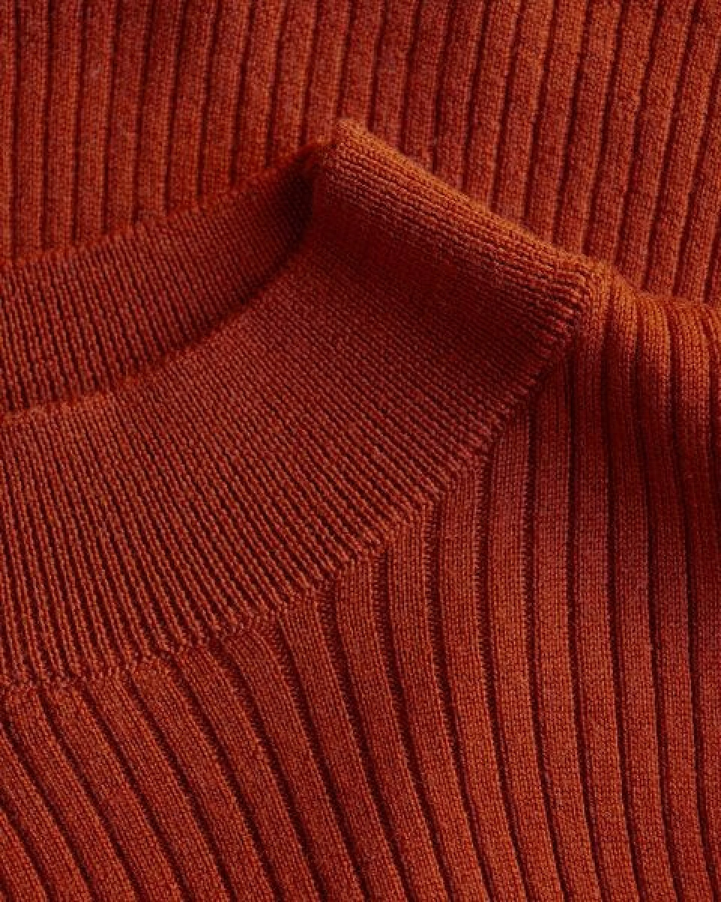 Rotholz gestricktes Singlet Merinowolle – Ansicht 4