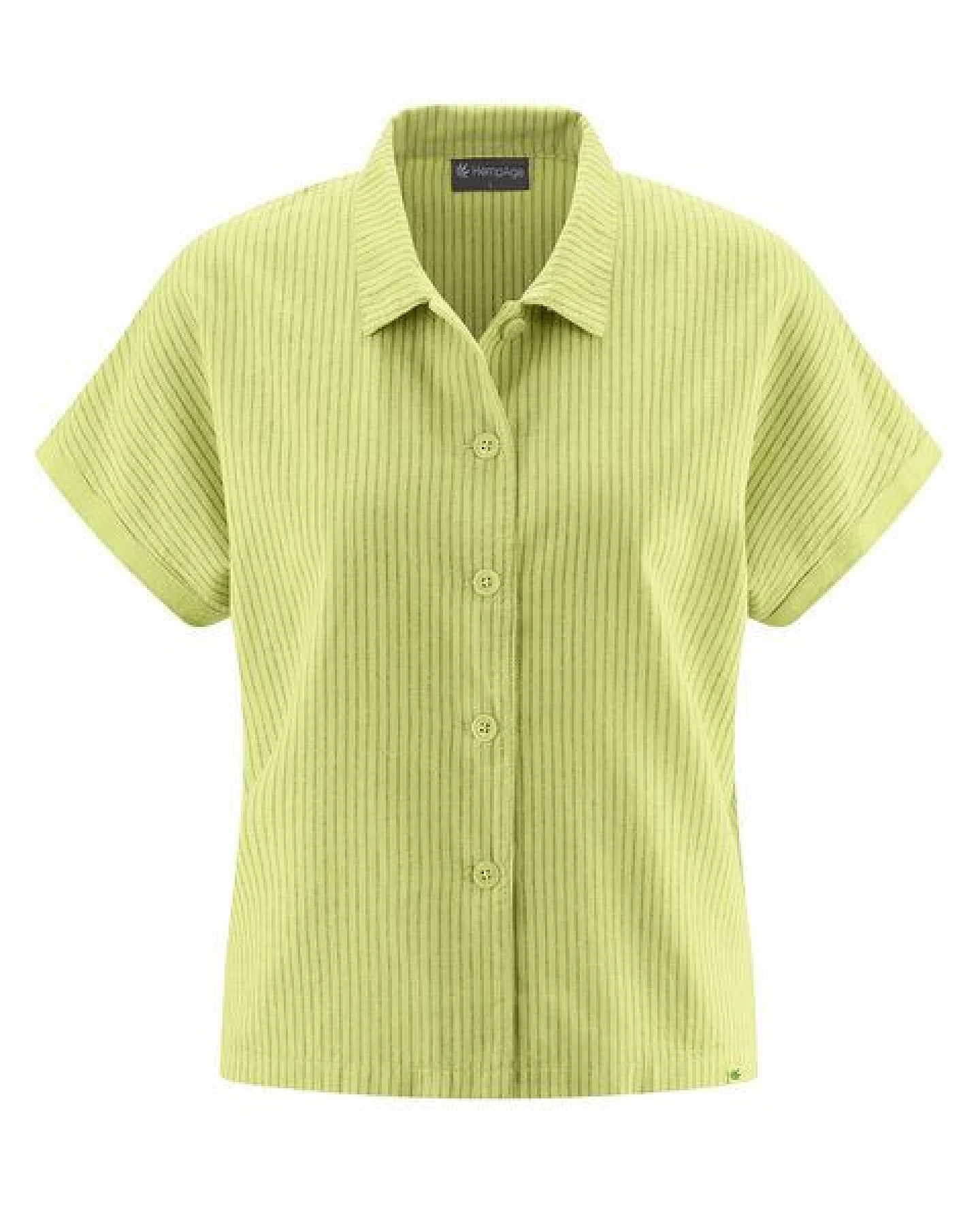 HempAge Kurzarm-Bluse Hanf/Biobaumwolle – Ansicht 2