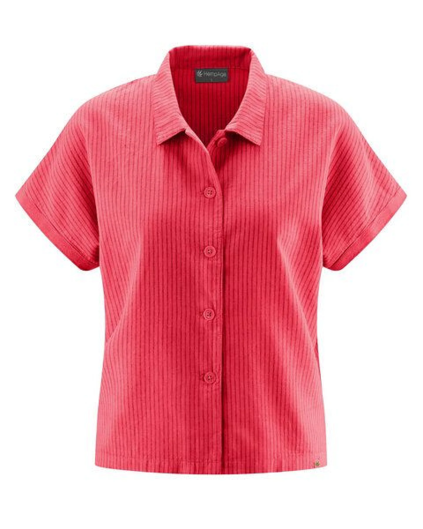 HempAge Kurzarm-Bluse Hanf/Biobaumwolle – Ansicht 2