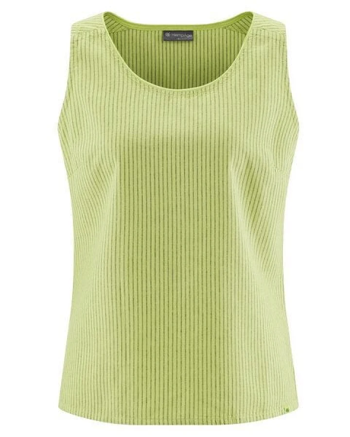 HempAge gestreiftes Tanktop Hanf/Biobaumwolle