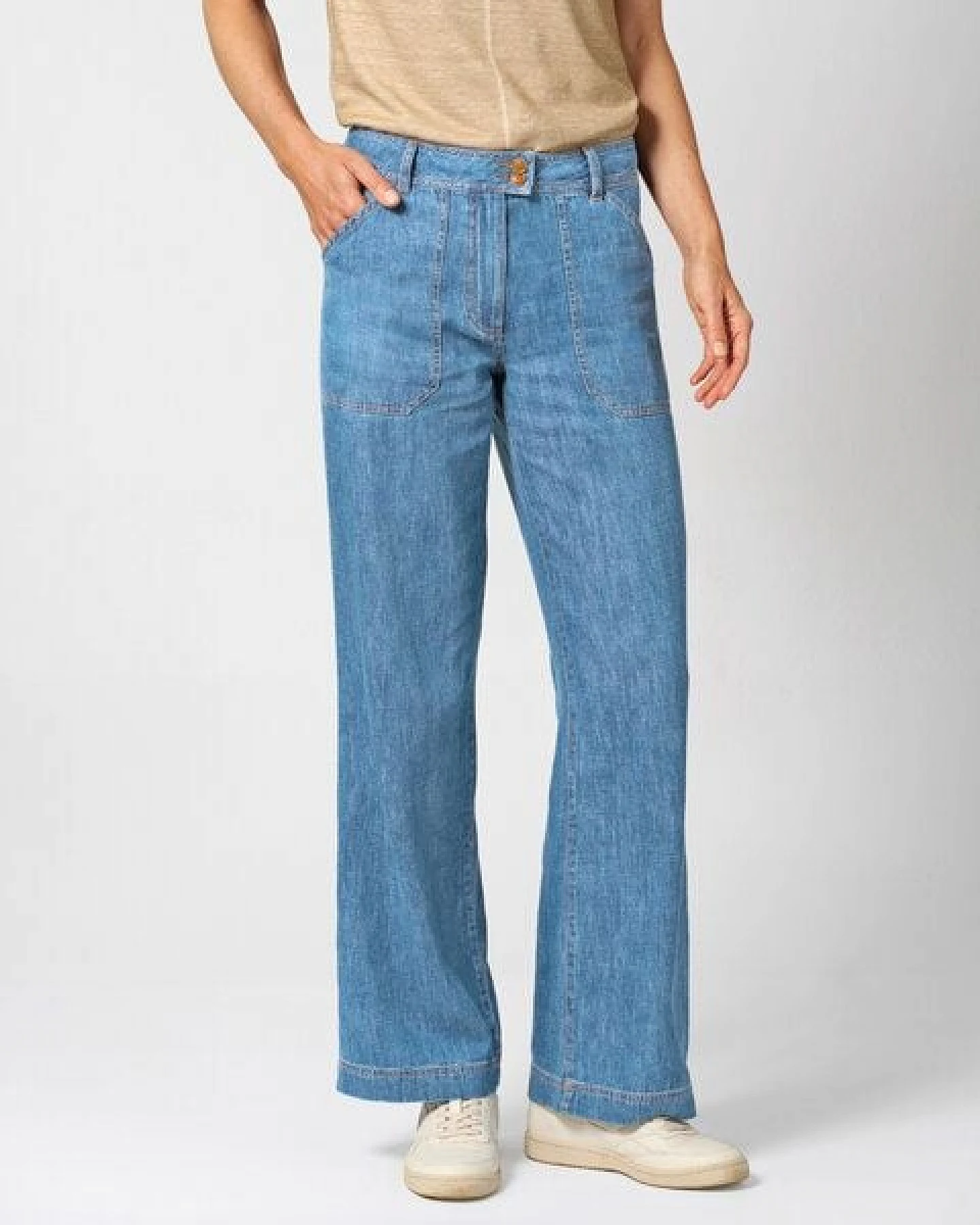 HempAge Damen Highrise Jeans Hanf/Biobaumwolle – Ansicht 2
