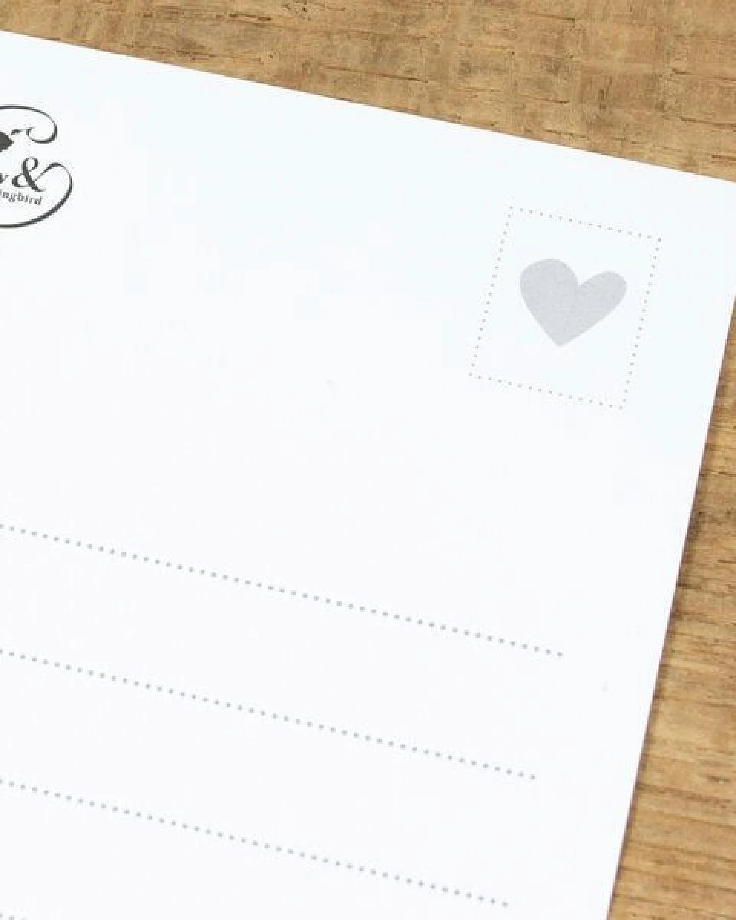 Bow & Hummingbird Postkarte "29 für IMMMER" aus Recyclingpapier – Ansicht 3