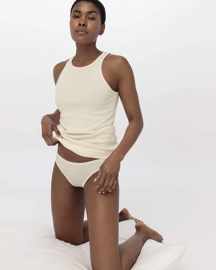 hessnatur Damen Slip Low Cut im 2er-Pack PURE COTTON aus Bio-Baumwolle - natur - Größe 34
