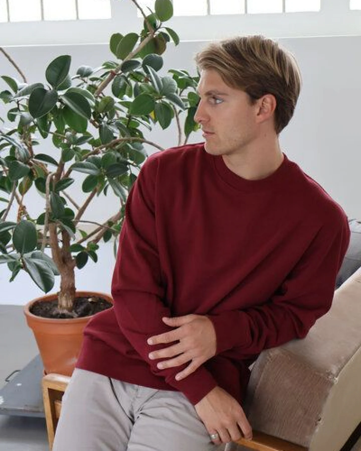 Kultgut ProEarth Kollektion- Biofair hergestellt- Hochwertiger Sweaterpullover - For all day – Ansicht 2