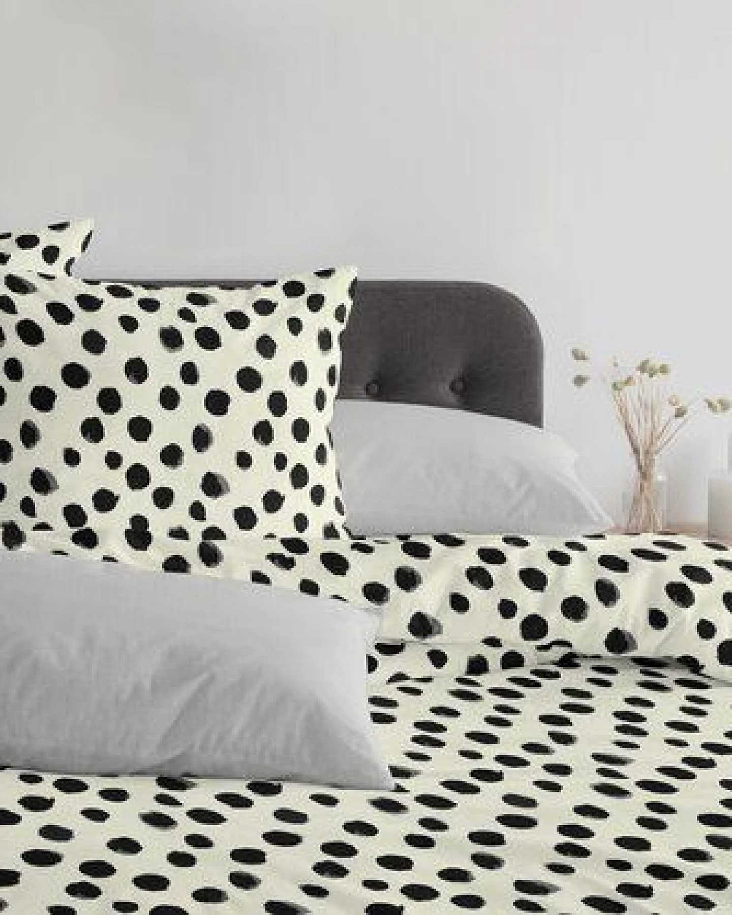 Nature by Adam Bettwäsche 2tlg aus Leinen und Bio-Baumwolle - Made in Germany - Dots – Ansicht 2