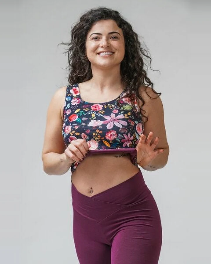 YogiLiebe Yoga wende Top "Pushpa" aus Bio-Baumwolle