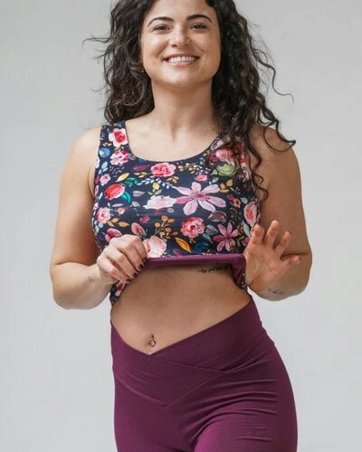 YogiLiebe Yoga wende Top "Pushpa" aus Bio-Baumwolle