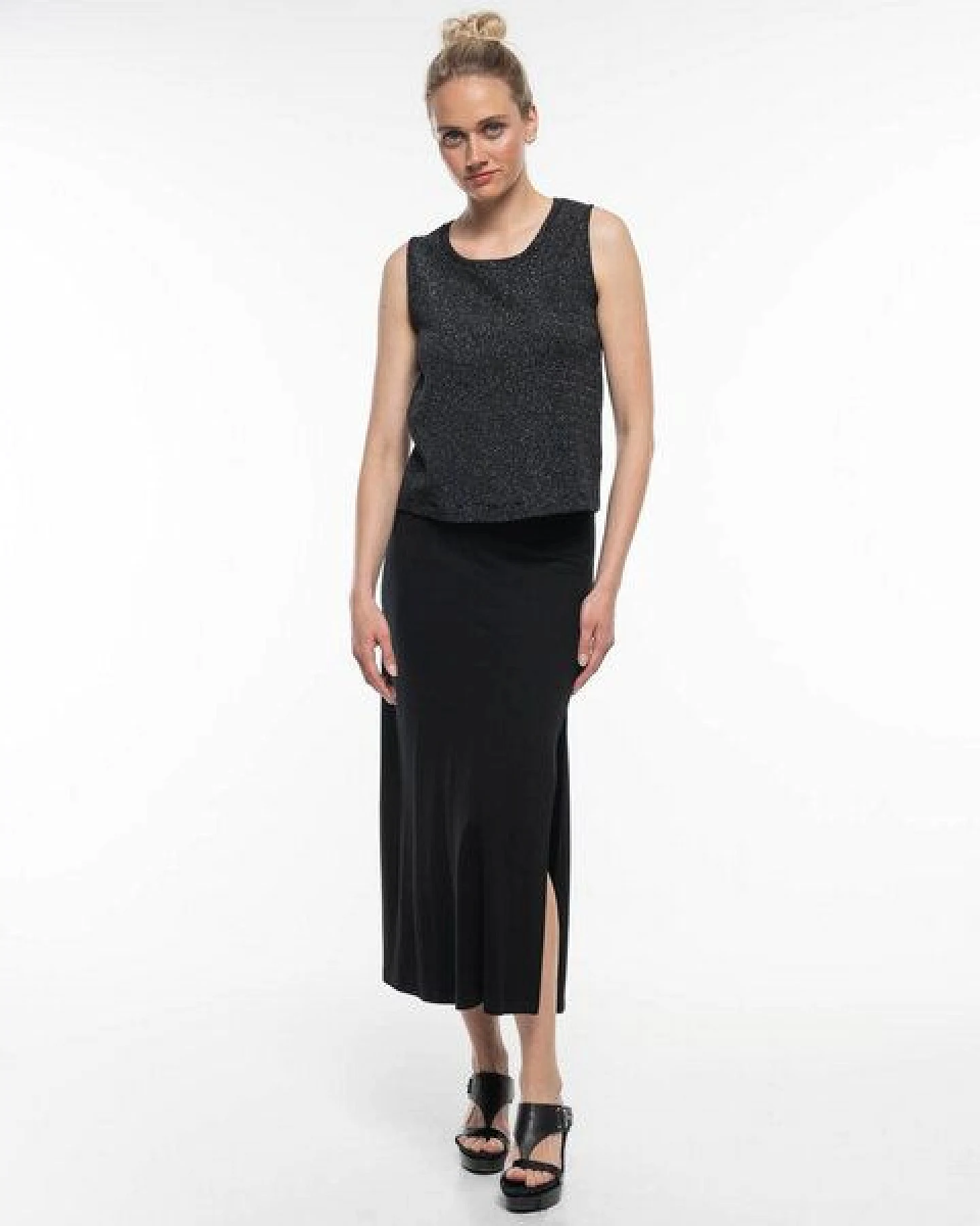 Alma & Lovis Edles Glitzer-Top in Waffelpiqué aus Organic Cotton – Ansicht 3