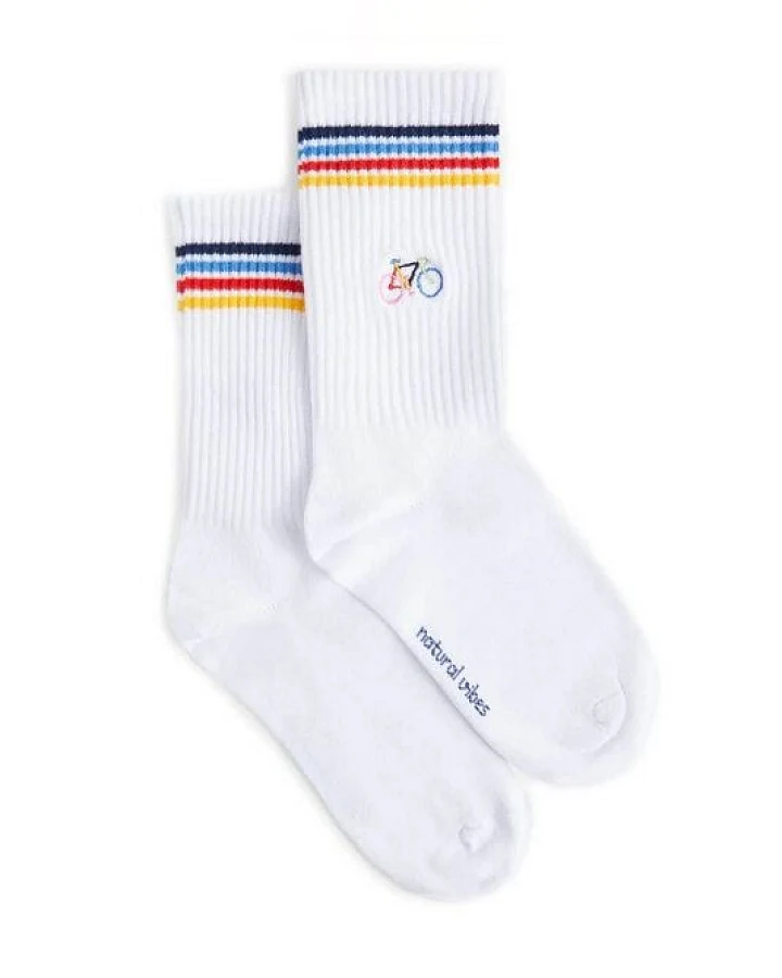 Natural Vibes Fahrrad Tennissocken aus Biobaumwoll-Mix