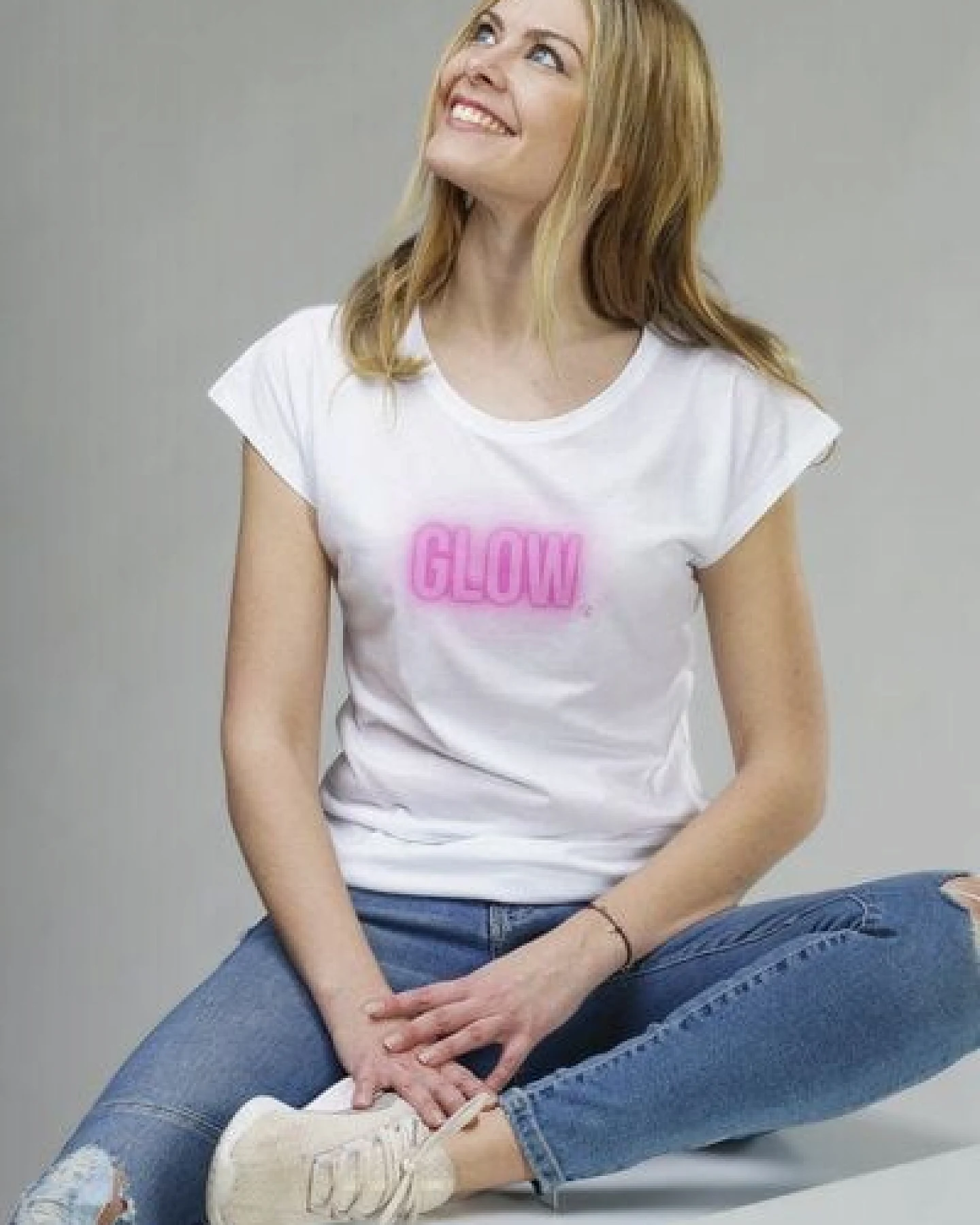 YogiLiebe Damen Yoga Shirt "GLOW" Organic – Ansicht 2