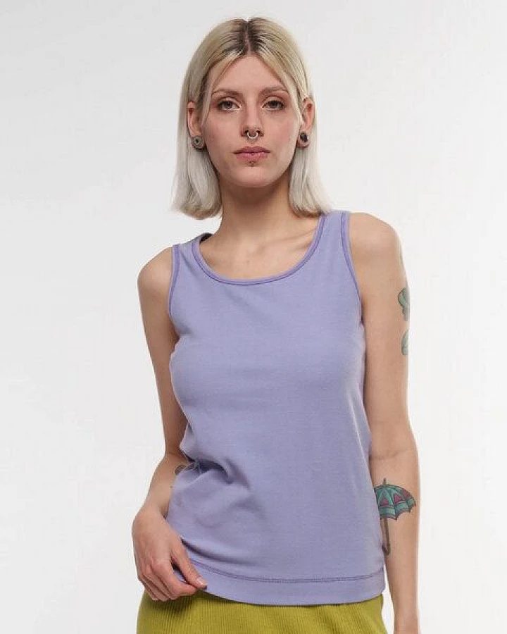 Alma & Lovis Casual Rippjersey-Top aus reiner Organic Cotton