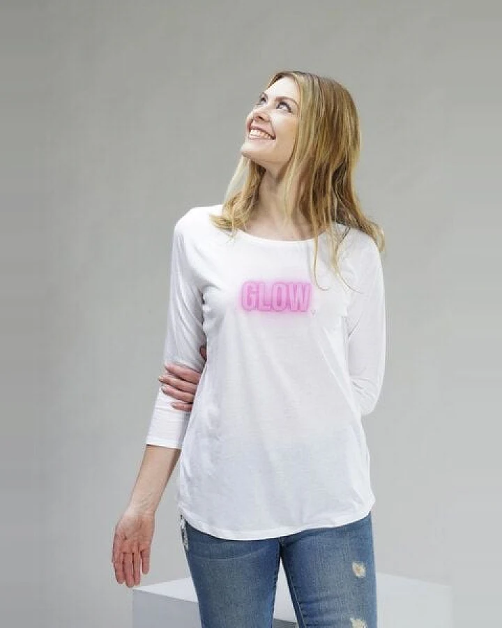 YogiLiebe Damen Yoga 3/4 Shirt "GLOW" Tencel