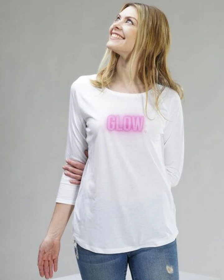 YogiLiebe Damen Yoga 3/4 Shirt "GLOW" Tencel
