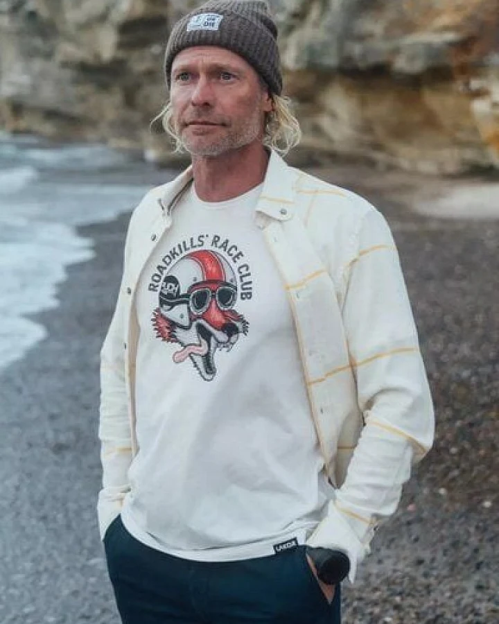 LAKOR T-Shirt aus Bio-Baumwolle - Roadkills' Race Club - Starwhite