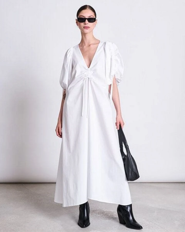 JAN N JUNE MAXI BAUMWOLL KLEID DANS