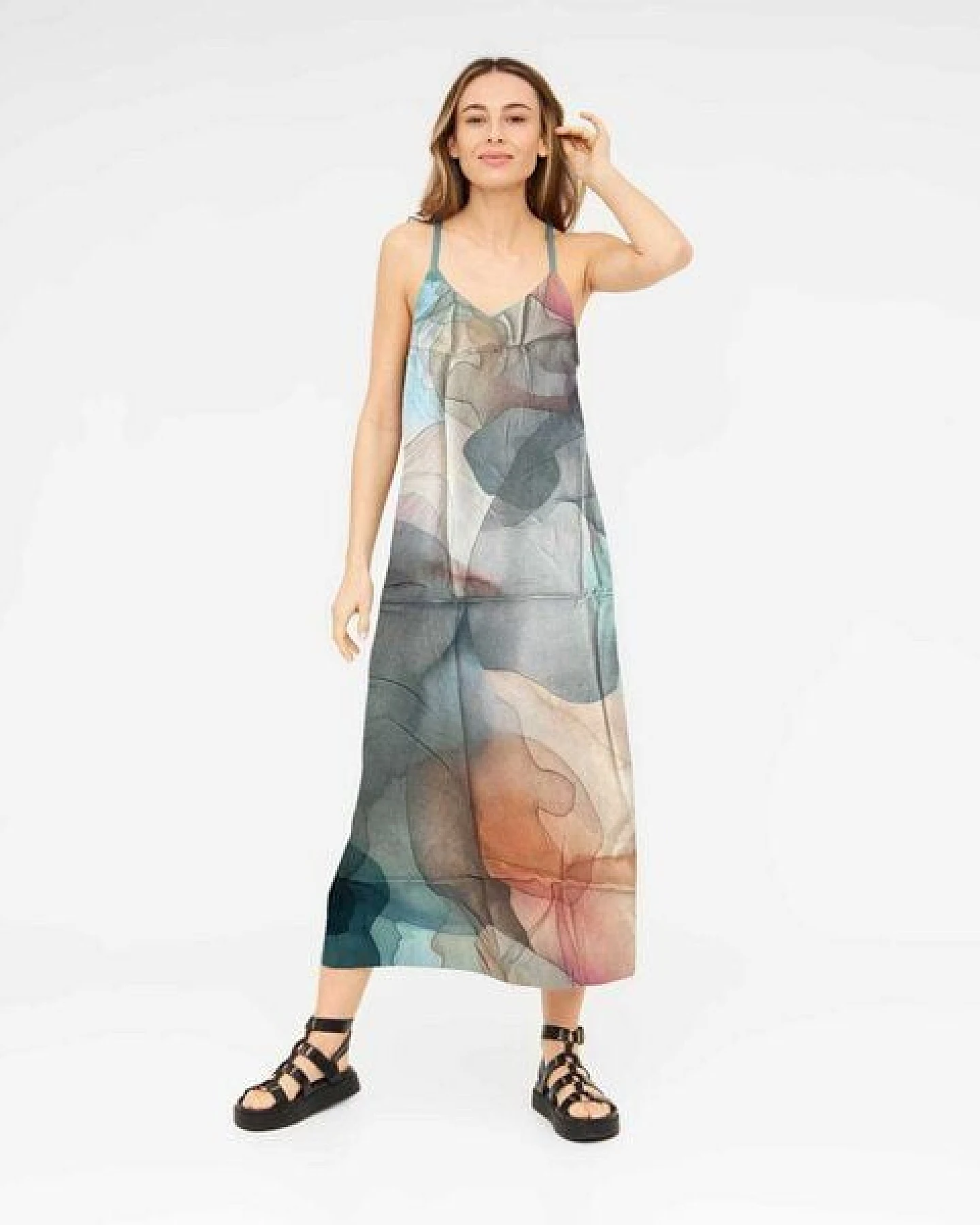 WiDDA berlin Maxikleid MAXISI clouds aus ECOVERO® – Ansicht 3
