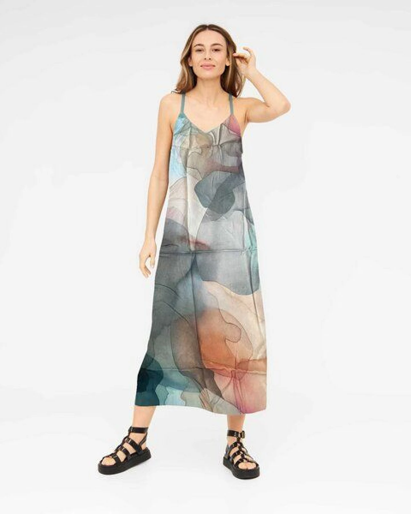 WiDDA berlin Maxikleid MAXISI clouds aus ECOVERO® – Ansicht 2