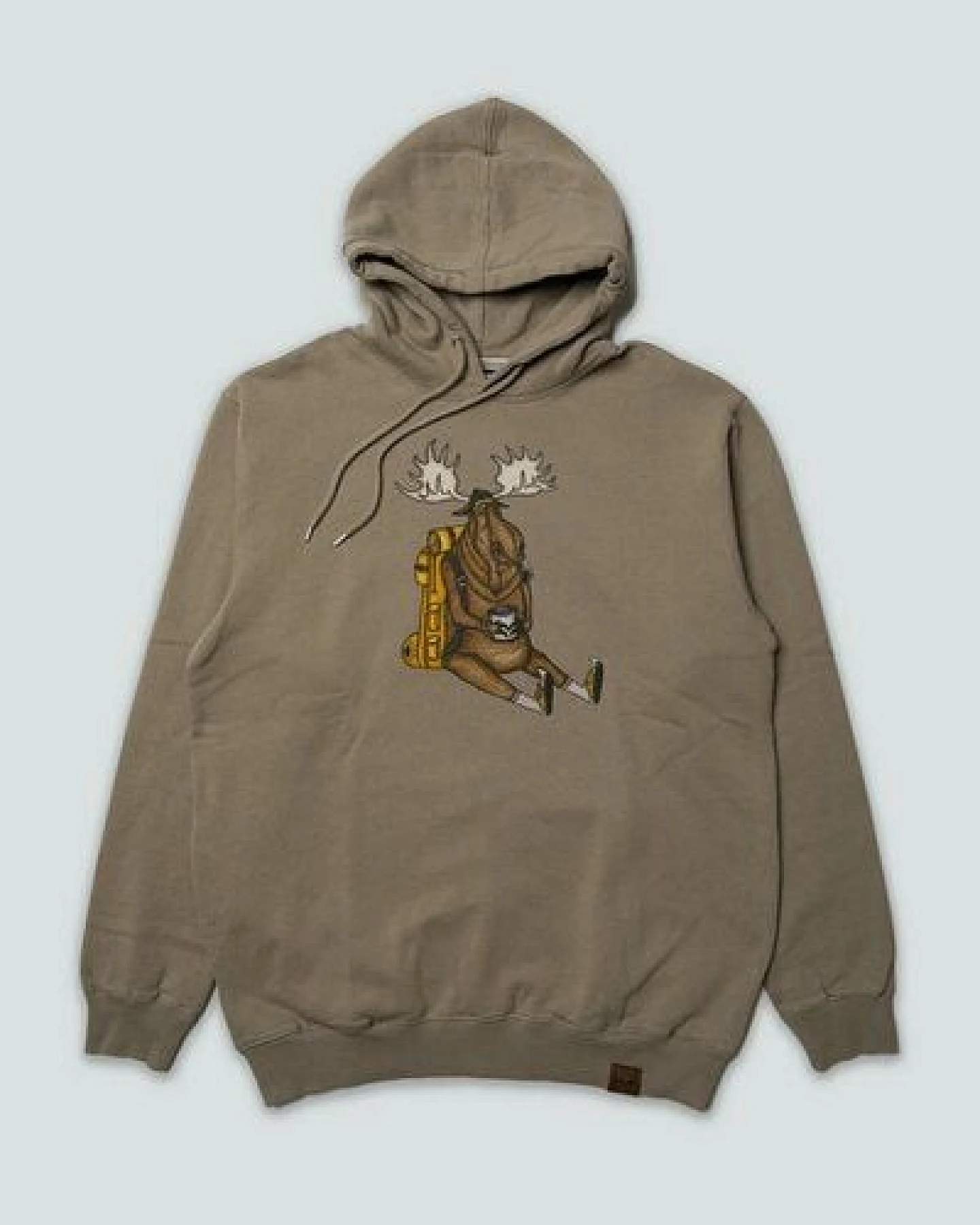 LAKOR Hoody aus Bio-Baumwolle - Snooze Moose - Fallen Rock – Ansicht 2