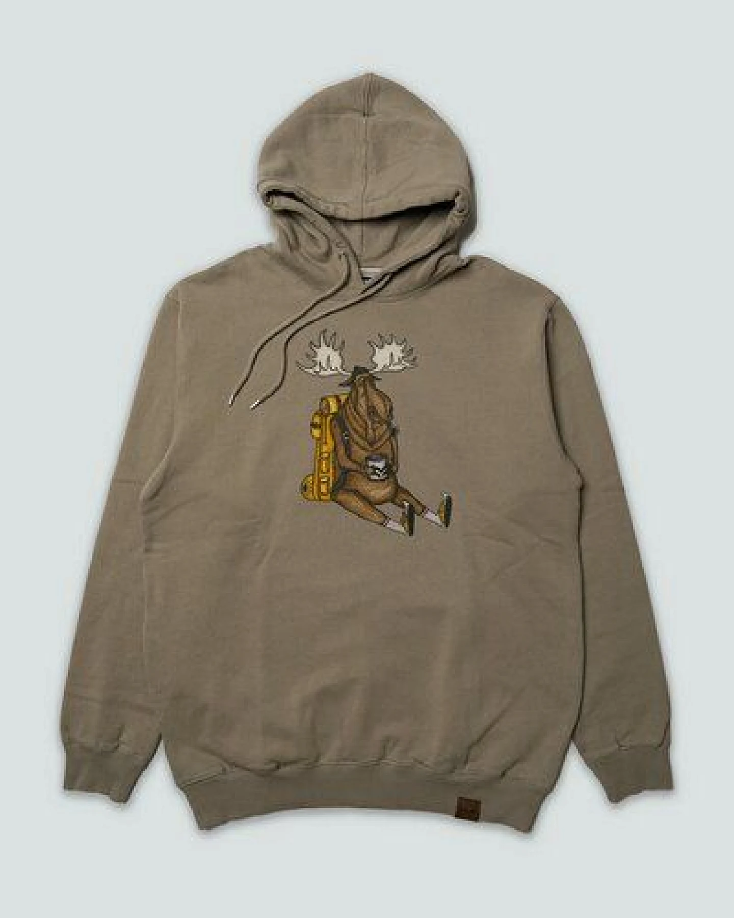 LAKOR Hoody aus Bio-Baumwolle - Snooze Moose - Fallen Rock – Ansicht 2