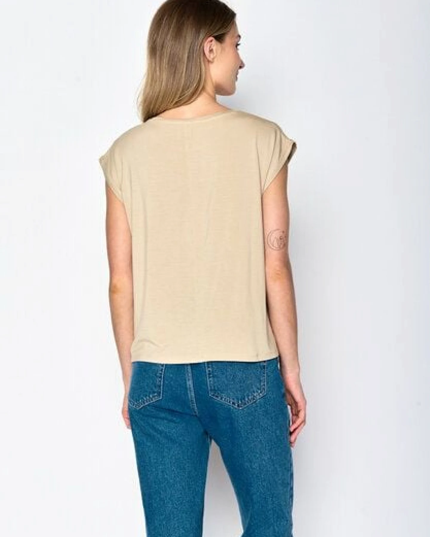 GREENBOMB Nature Bird Reed Timid - Lässiges Shirt aus LENZING TENCEL Mix / hochwertiger Print / Fair & Vegan – Ansicht 4