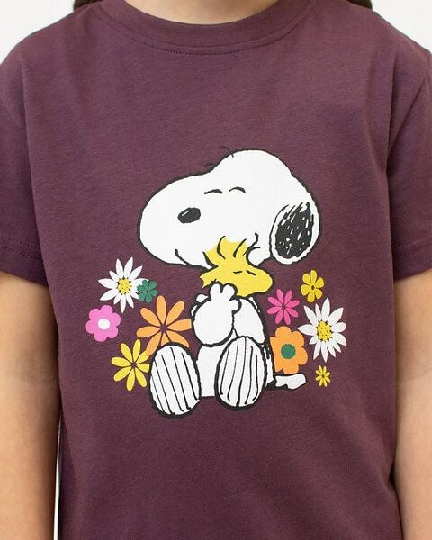Bavarian Caps Kids T-Shirt Peanuts Kuschelalarm - Dunkelrot – Ansicht 2