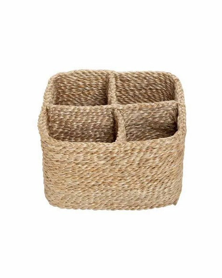Originalhome Natürlicher Besteckkorb aus Jute, handgefertigt