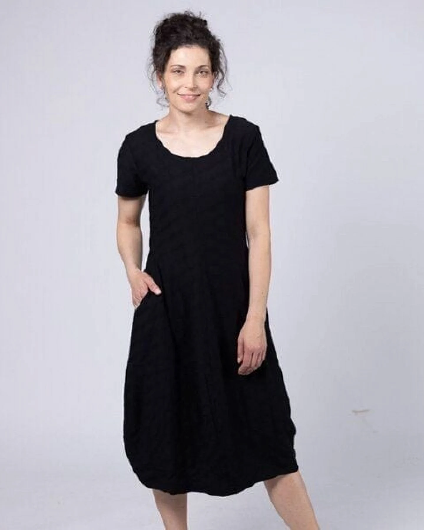 CON_STANT Ballonkleid mit Taschen 100% Baumwolle (kbA) – Ansicht 3