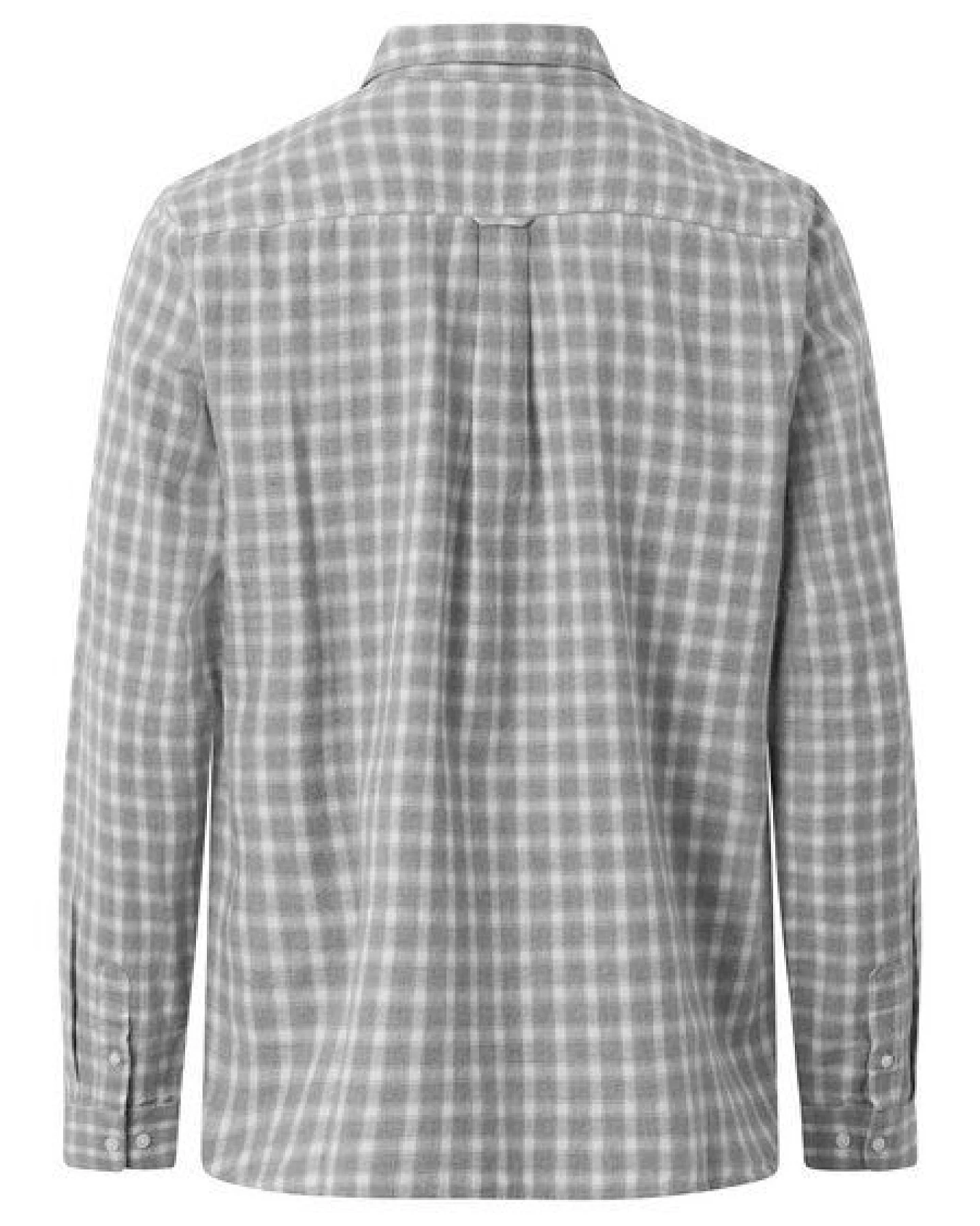 KnowledgeCotton Apparel Regular Small Check Flannel Shirt VEGAN - Grey Check – Ansicht 2