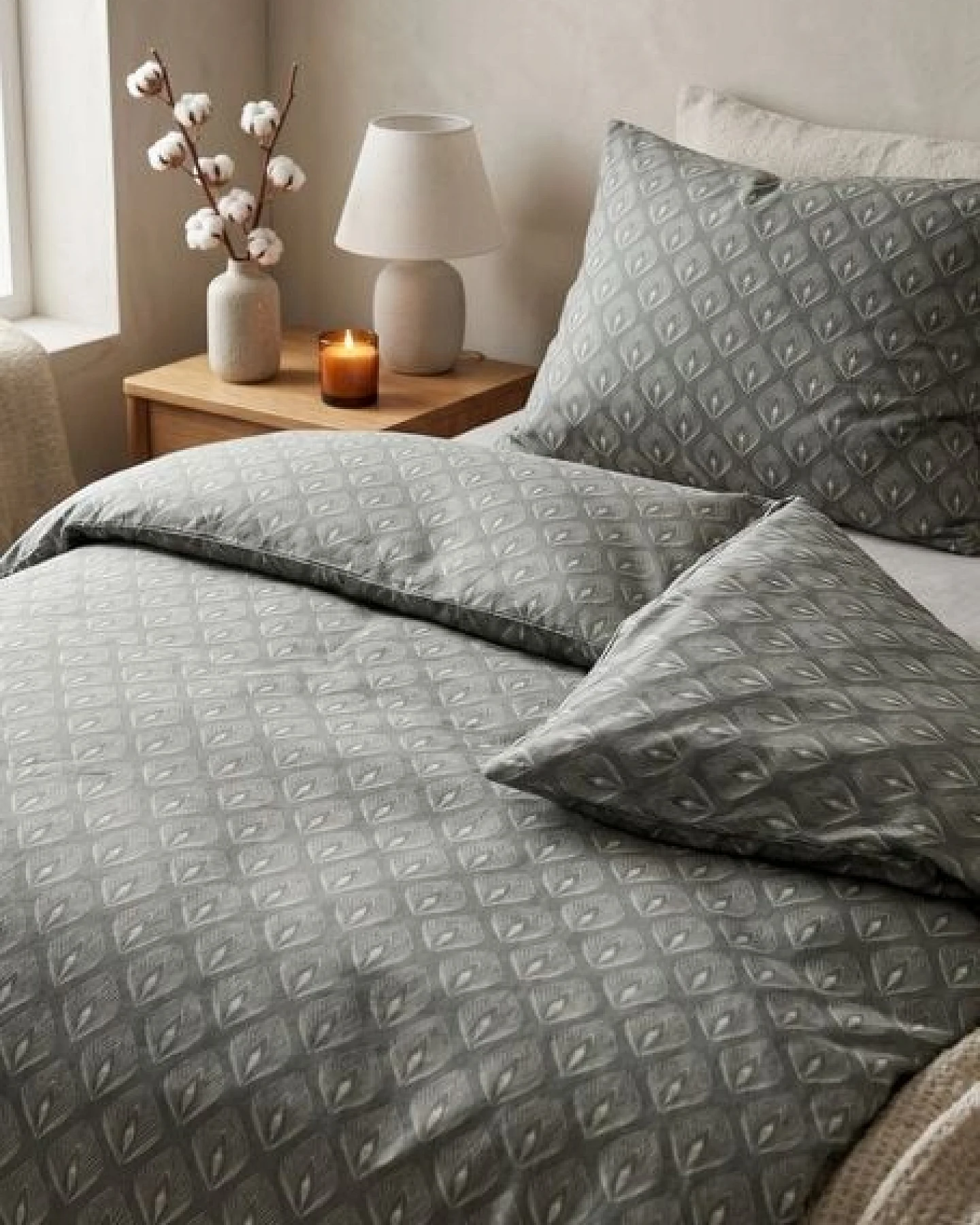 Nature by Adam Bettwäsche 2tlg aus 100% Bio-Baumwolle - Made in Germany - Feathers – Ansicht 3