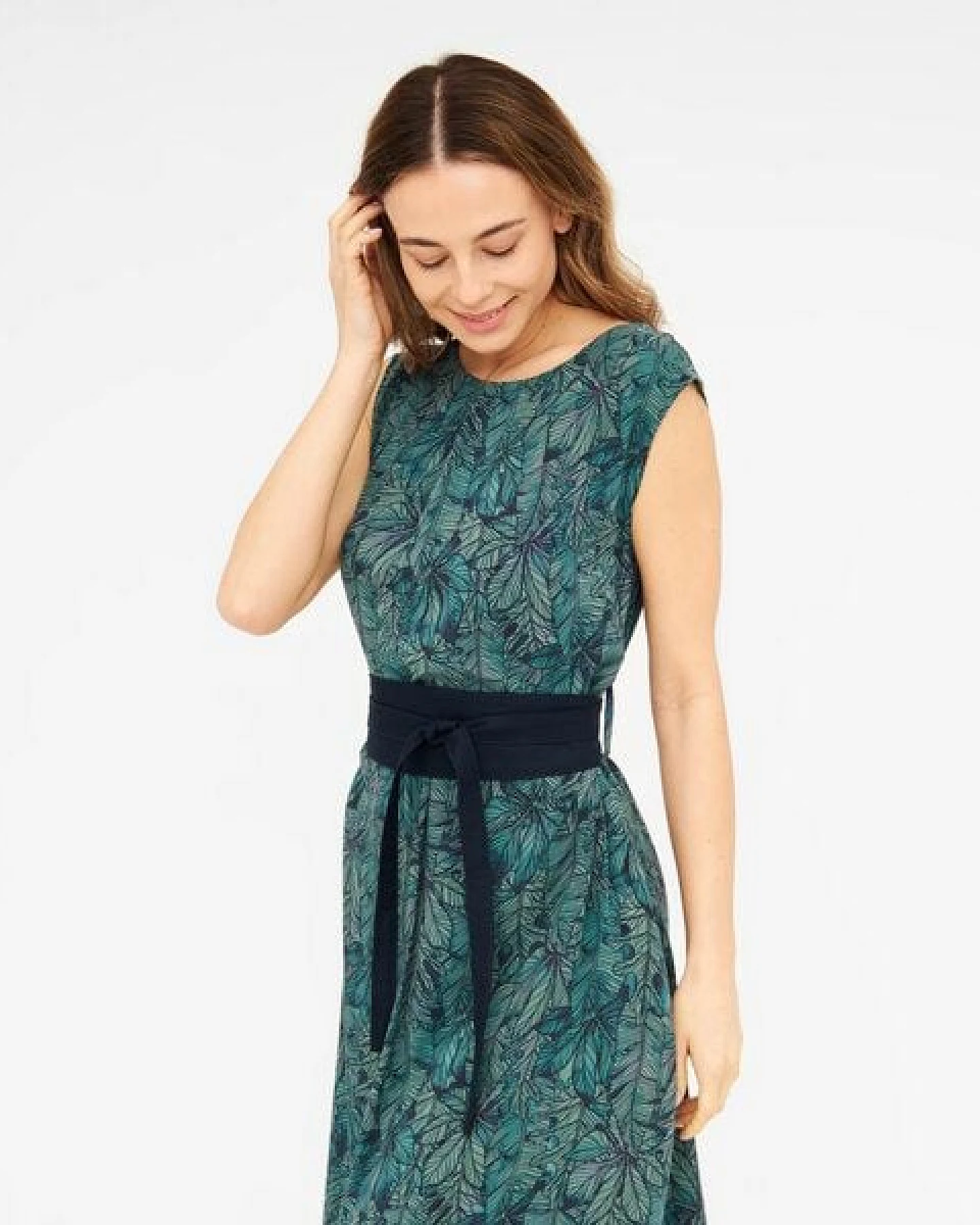 WiDDA berlin ADELE Kleid forest aus ECOVERO® – Ansicht 3