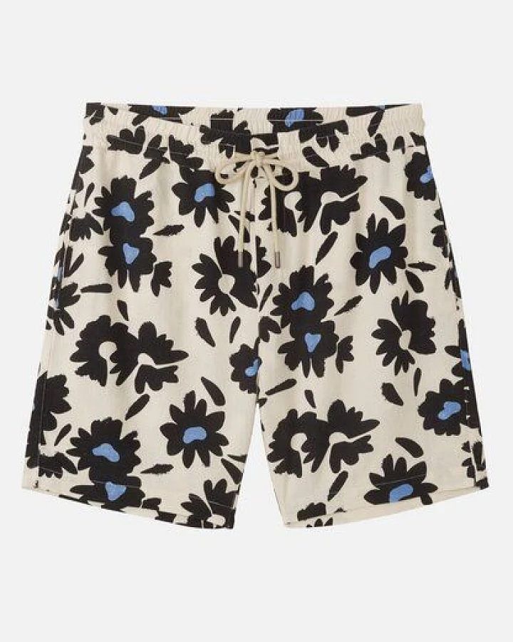 Herren Shorts aus Leinen und LENZING ECOVERO Viskose Mix - CURRY BLOOM - recolution