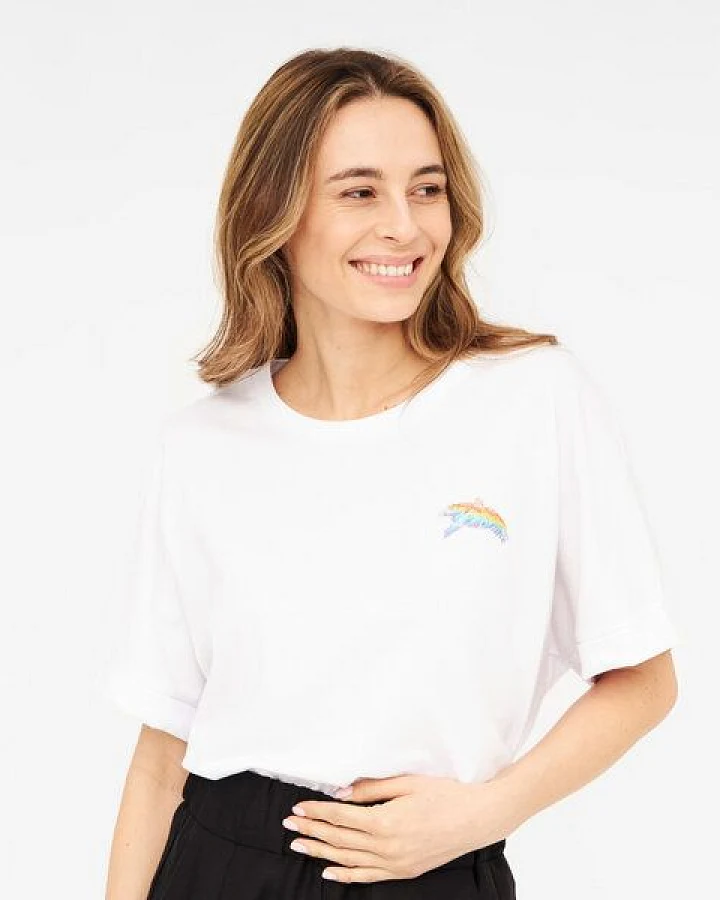 WiDDA berlin T-Shirt BIRDY weiß aus Bio-Baumwolle