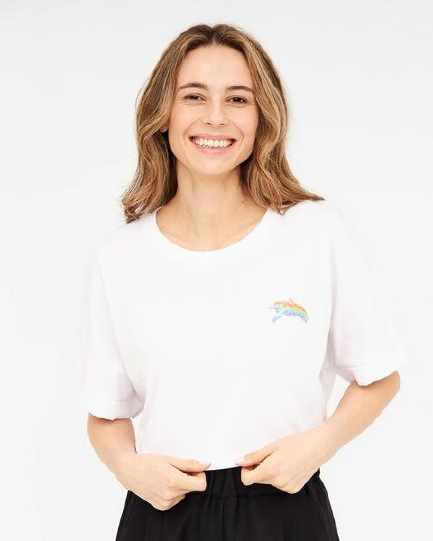 WiDDA berlin T-Shirt BIRDY weiß aus Bio-Baumwolle – Ansicht 3