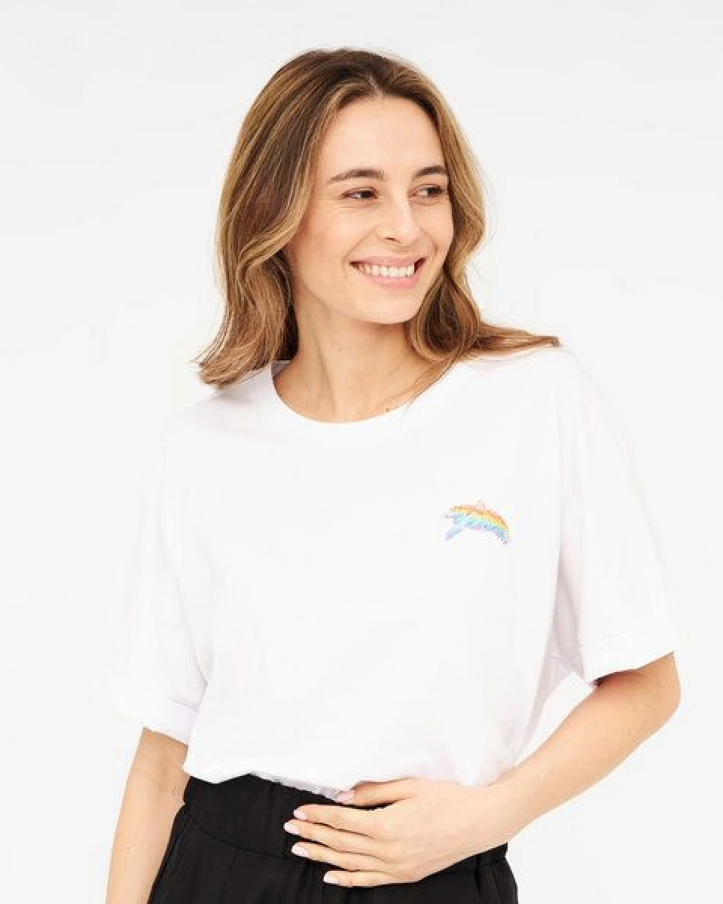 WiDDA berlin T-Shirt BIRDY weiß aus Bio-Baumwolle – Ansicht 2