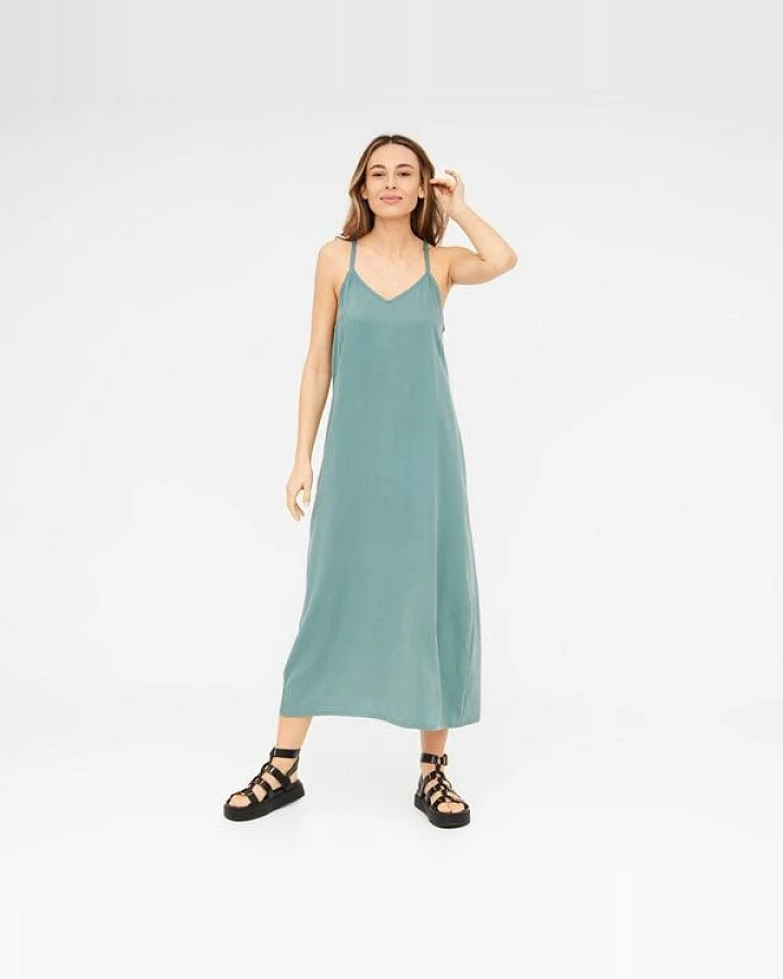 WiDDA berlin Maxikleid MAXISI aqua aus TENCEL®