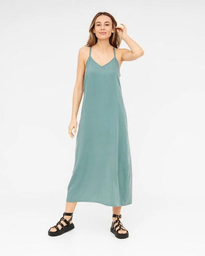 WiDDA berlin Maxikleid MAXISI aqua aus TENCEL®