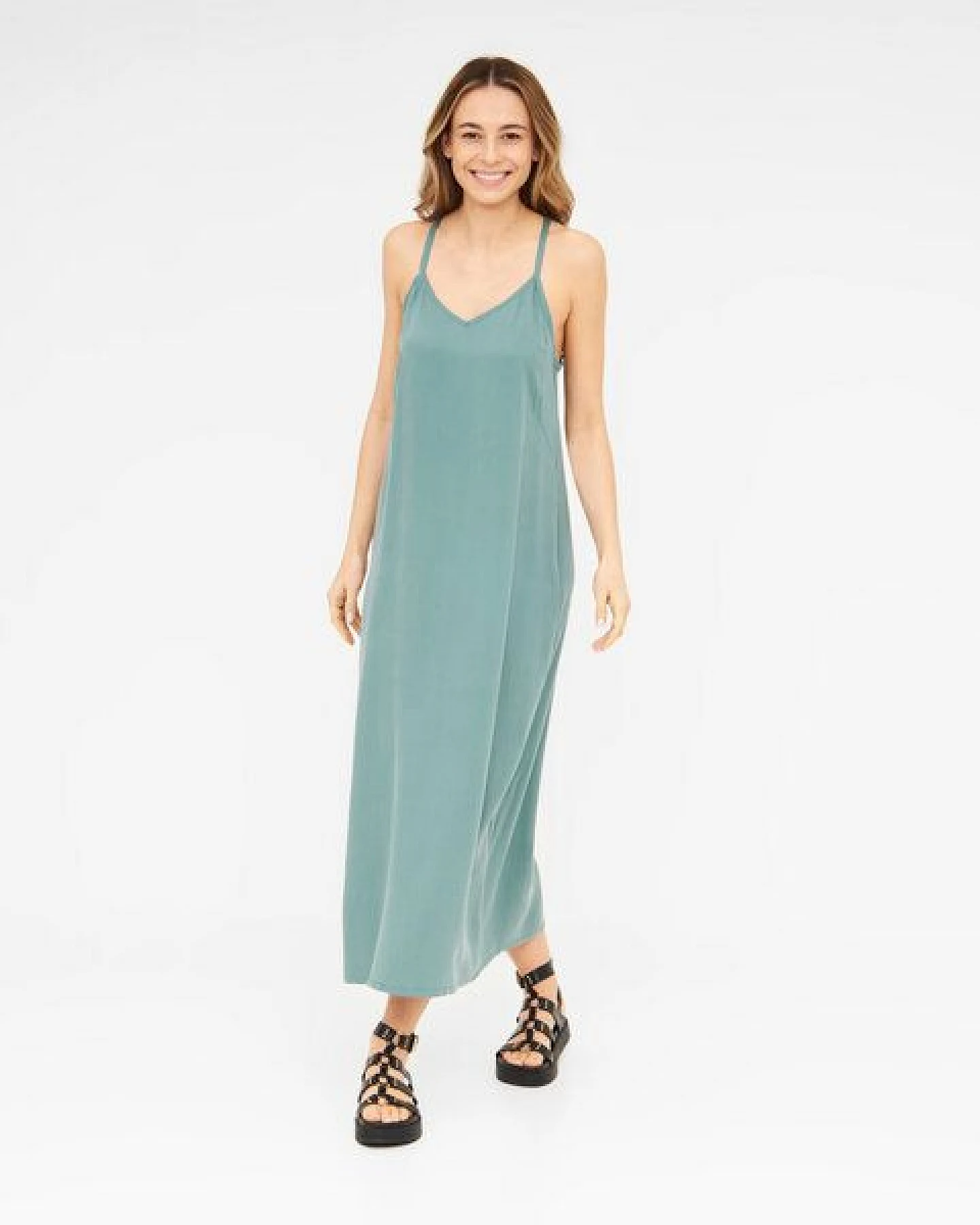 WiDDA berlin Maxikleid MAXISI aqua aus TENCEL® – Ansicht 2