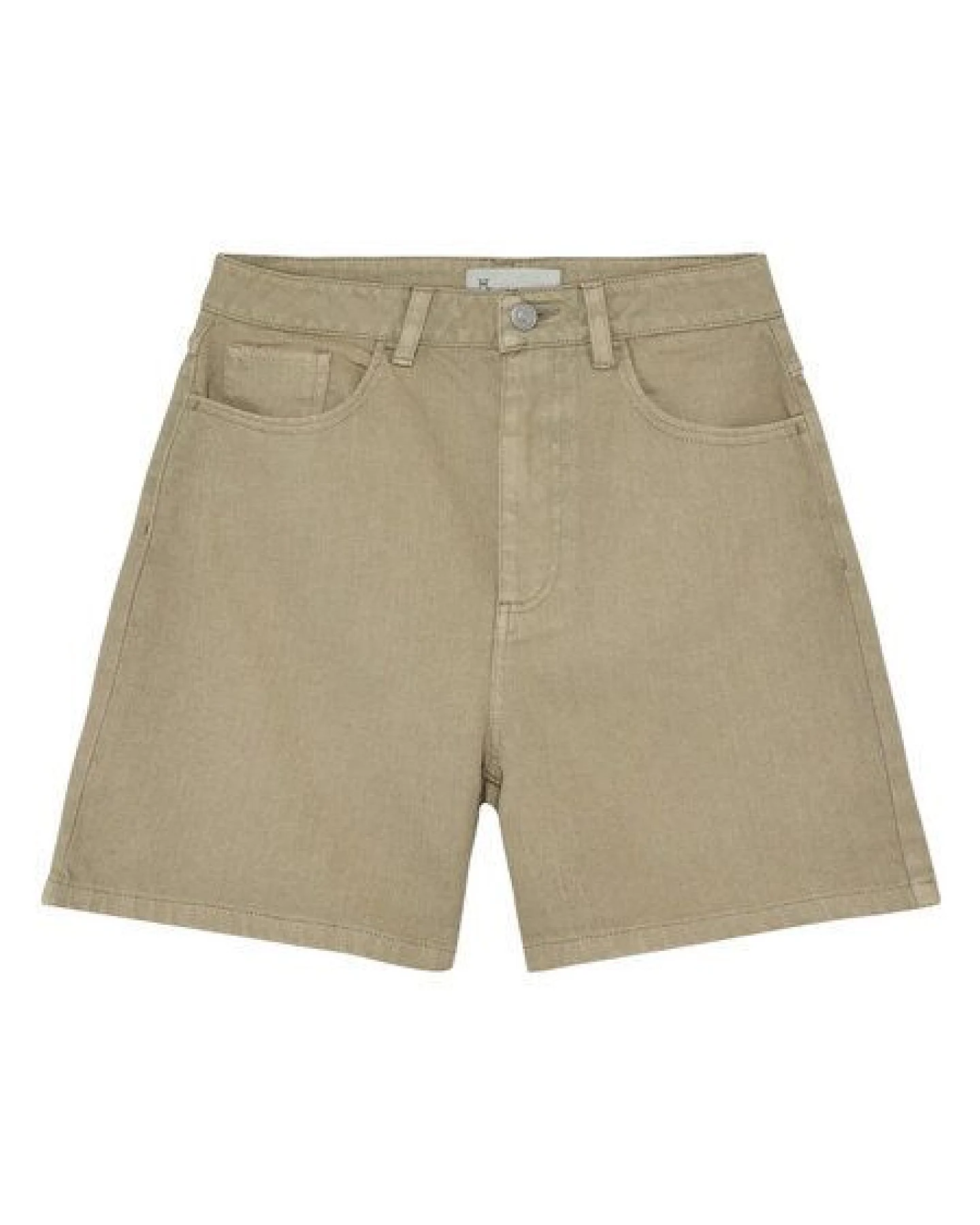KnowledgeCotton Apparel GALE gerade Mid-Rise Twill 5-Pocket-Shorts - GOTS/Vegan – Ansicht 2