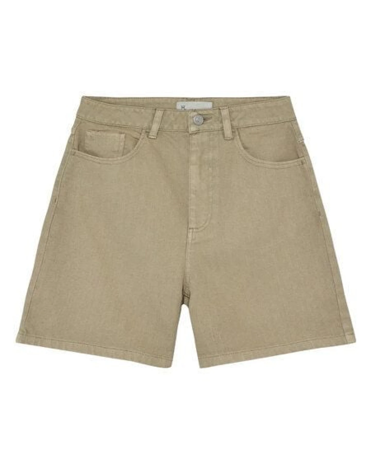 KnowledgeCotton Apparel GALE gerade Mid-Rise Twill 5-Pocket-Shorts - GOTS/Vegan – Ansicht 3
